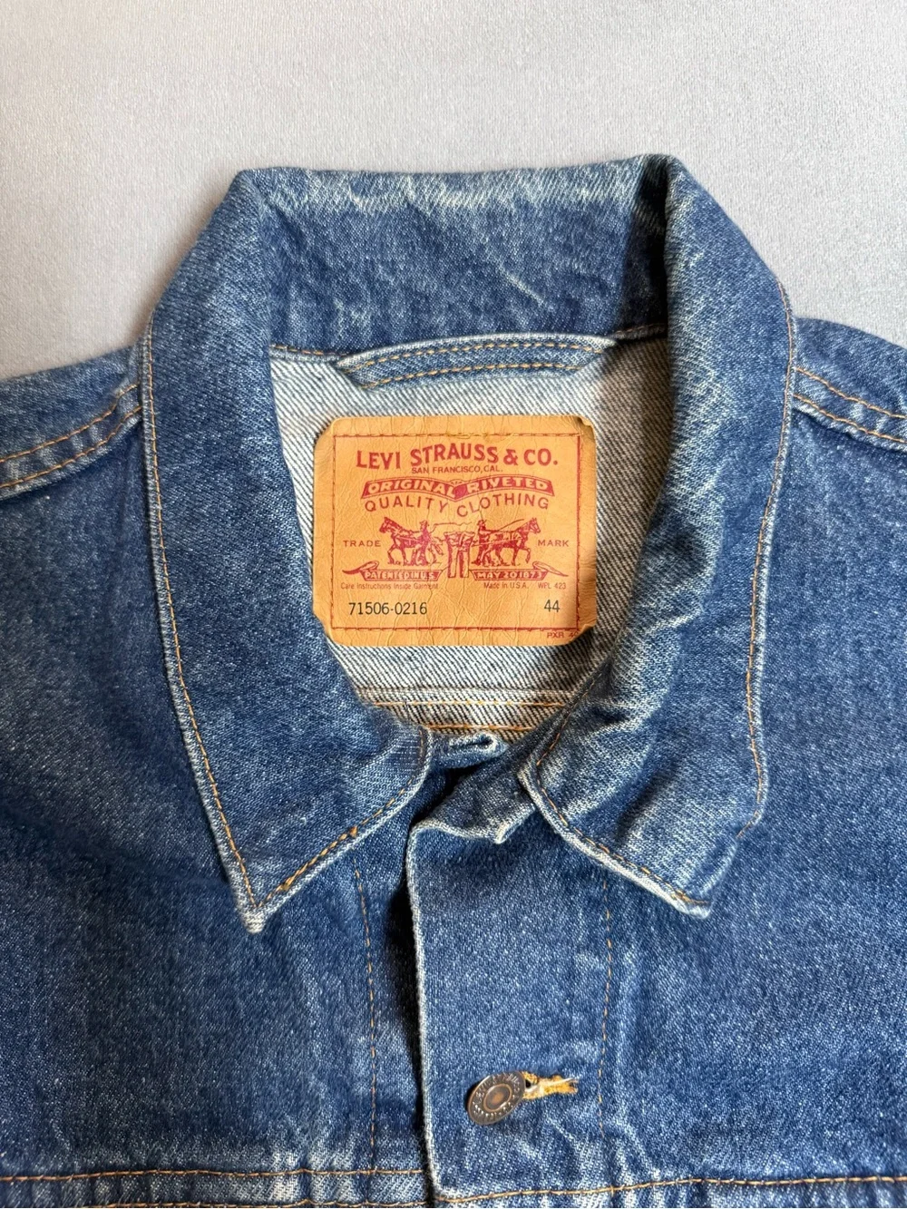 Vintage Levi's Blue Denim Jacket Trucker Style